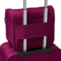 Beauty necessaire piccolo da viaggio viola in tessuto Govago