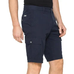 Bermuda cargo blu da Uomo con pratici tasconi laterali Carrera Jeans