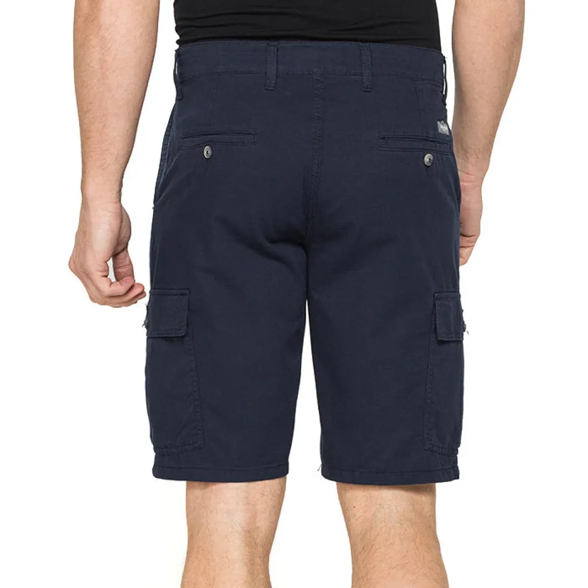 Bermuda cargo blu da Uomo con pratici tasconi laterali Carrera Jeans
