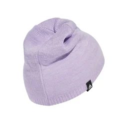 Berretto Lilla da Donna con maxi logo e rifinitura a costine adidas