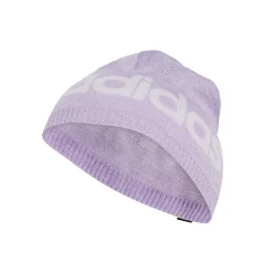 Berretto Lilla da Donna con maxi logo e rifinitura a costine adidas