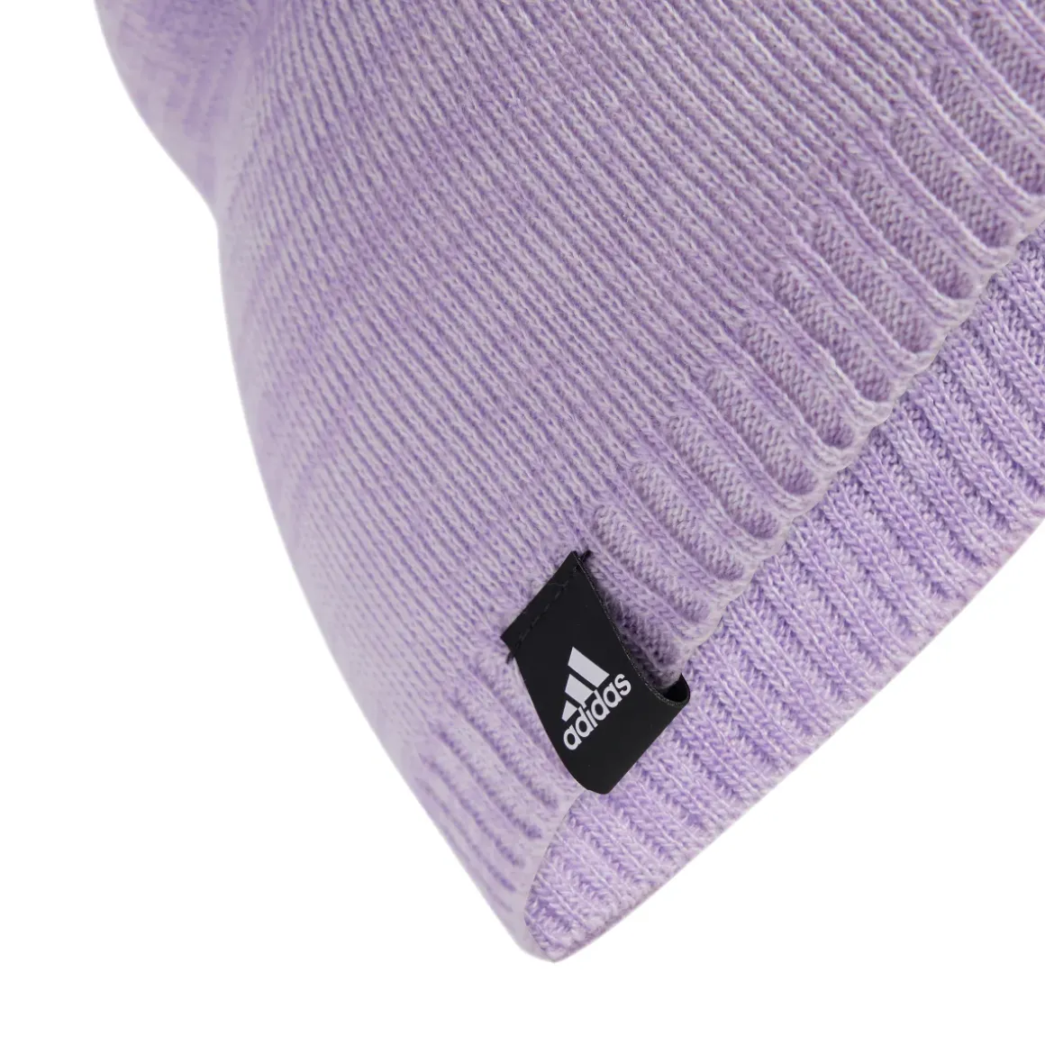 Berretto Lilla da Donna con maxi logo e rifinitura a costine adidas