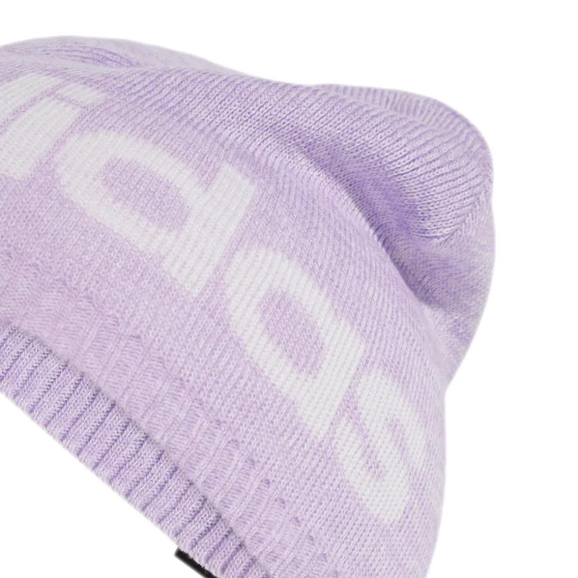 Berretto Lilla da Donna con maxi logo e rifinitura a costine adidas