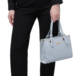 Borsa a mano azzurra da Donna con manico dettaglio nodo Lora Ferres