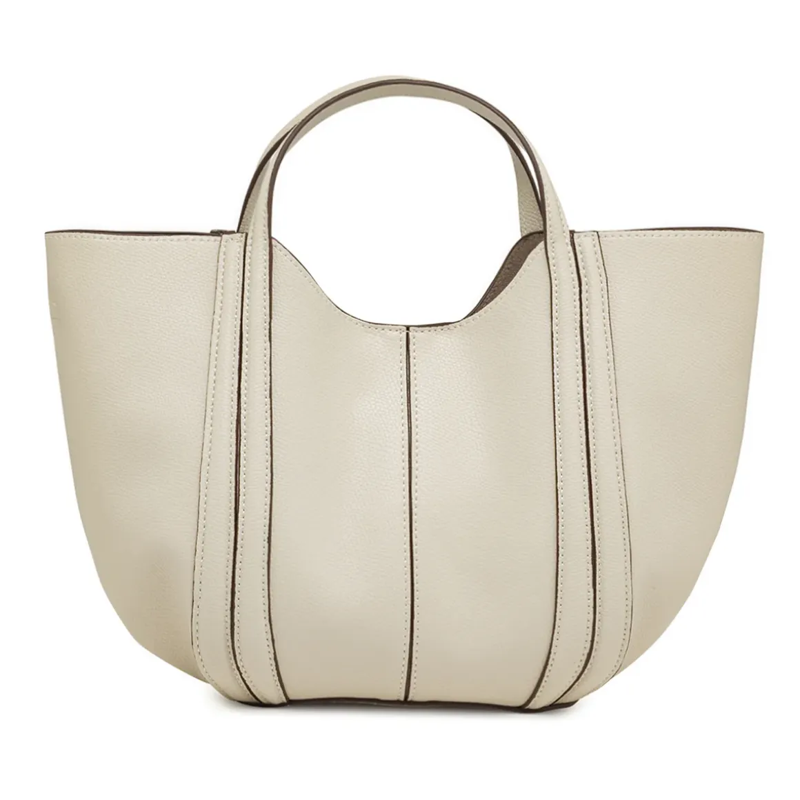 Borsa a mano bianco off-white da Donna effetto martellato Lora Ferres
