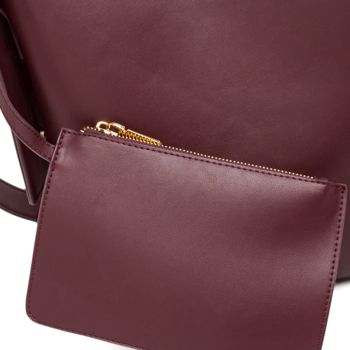Borsa a mano Bordeaux da Donna con logo Lora Ferres