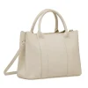 Borsa a mano da donna bianco off-white Lora Ferres in similpelle con tracolla