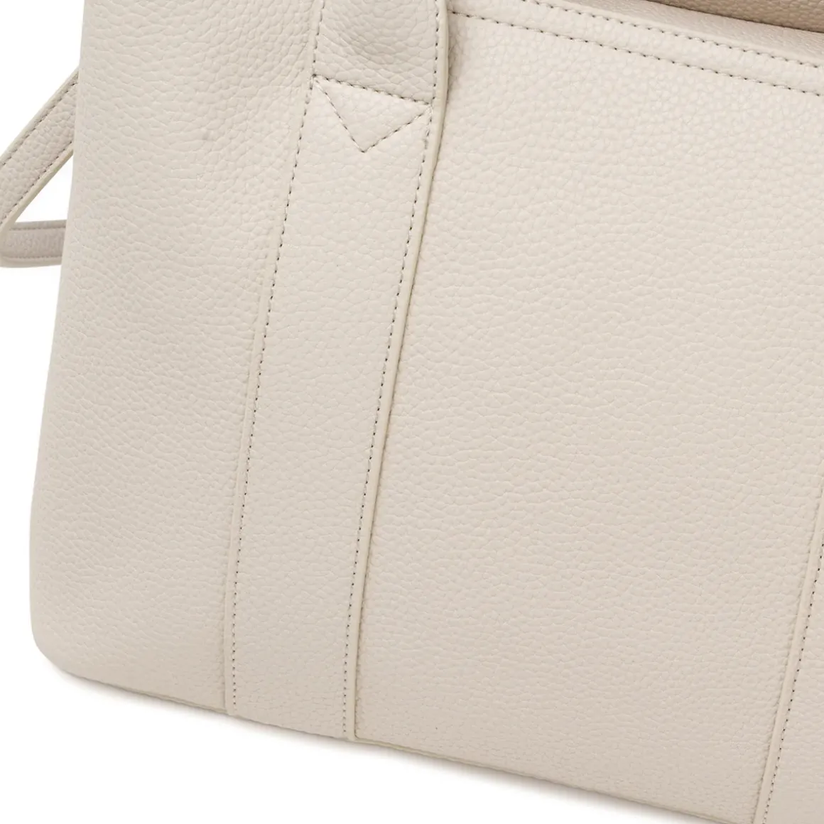 Borsa a mano da donna bianco off-white Lora Ferres in similpelle con tracolla