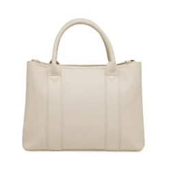 Borsa a mano da donna bianco off-white Lora Ferres in similpelle con tracolla