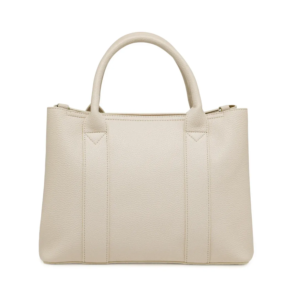 Borsa a mano da donna bianco off-white Lora Ferres in similpelle con tracolla