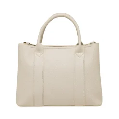 Borsa a mano da donna bianco off-white Lora Ferres in similpelle con tracolla