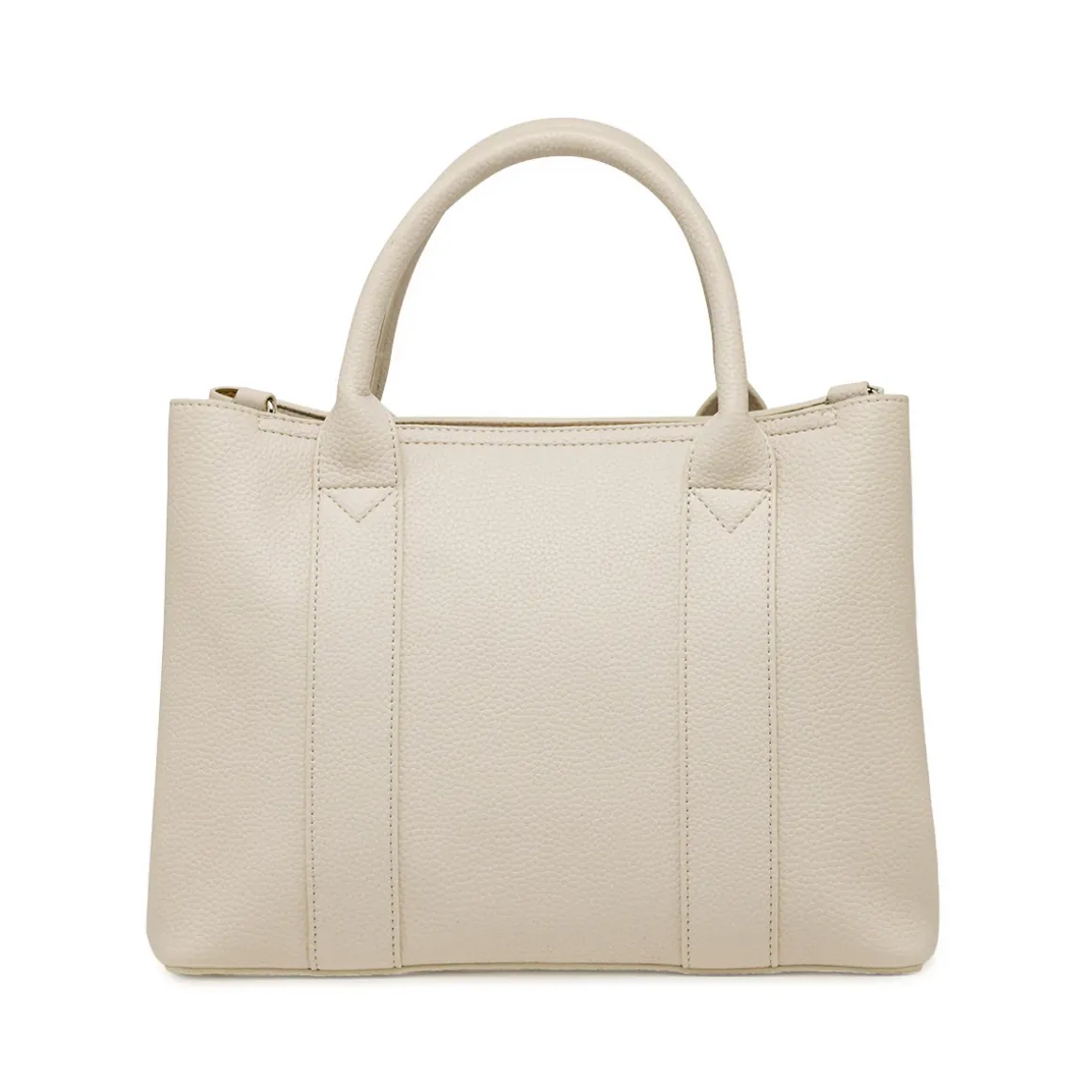 Borsa a mano da donna bianco off-white Lora Ferres in similpelle con tracolla
