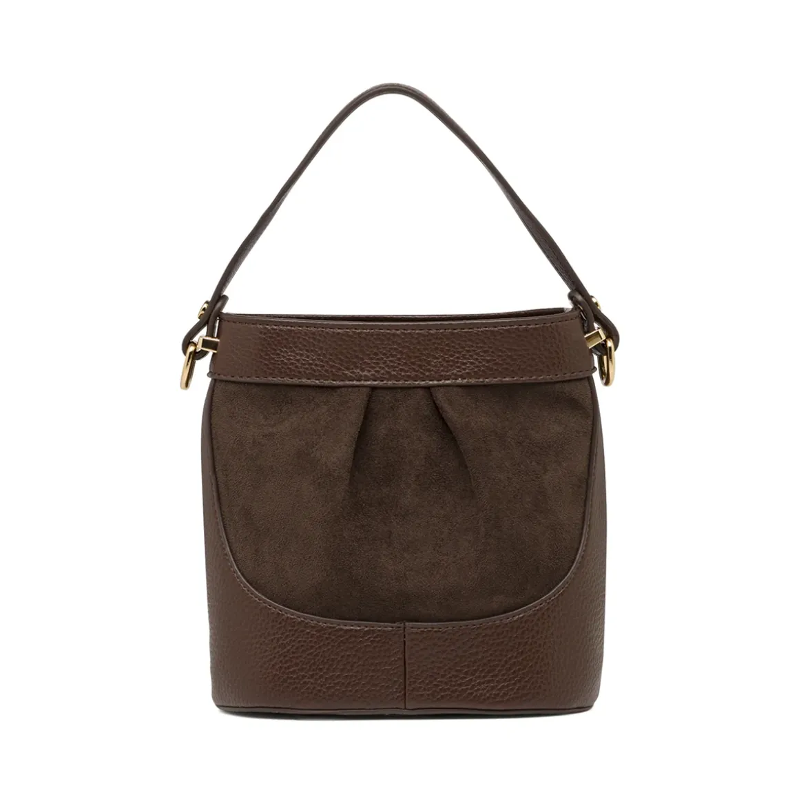 Borsa a mano da Donna marrone effetto scamosciato e tracolla Lora Ferres