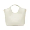 Borsa a mano donna bianco off white Lora Ferres con tracolla rimovibile