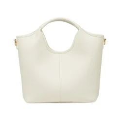 Borsa a mano donna bianco off white Lora Ferres con tracolla rimovibile