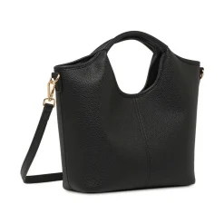 Borsa a mano Lora Ferres da donna nera con tracolla regolabile