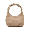 Borsa a mano Lora Ferres da donna taupe con manico arricciato