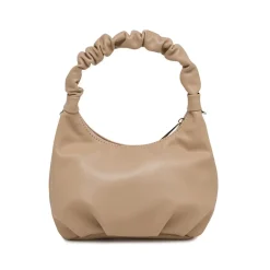 Borsa a mano Lora Ferres da donna taupe con manico arricciato