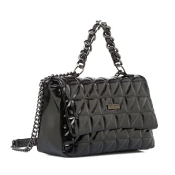 Borsa a mano nera da Donna con manici a catena Lora Ferres