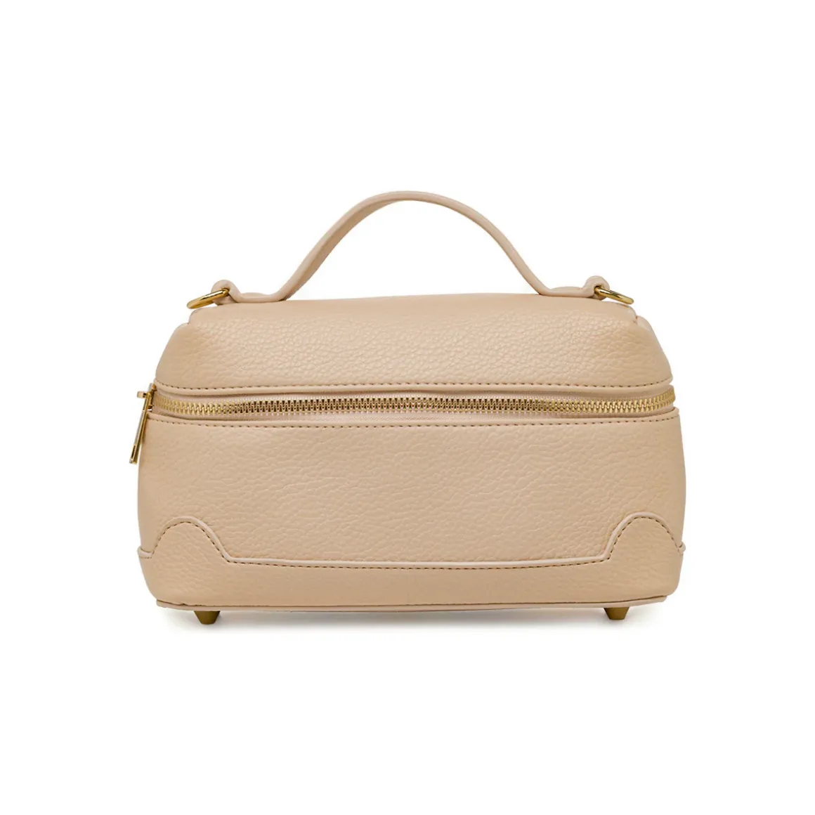 Borsa a mano nude da Donna effetto martellato Lora Ferres