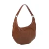 Borsa a mezzaluna marrone da Donna Lora Ferres
