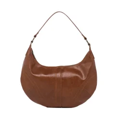 Borsa a mezzaluna marrone da Donna Lora Ferres