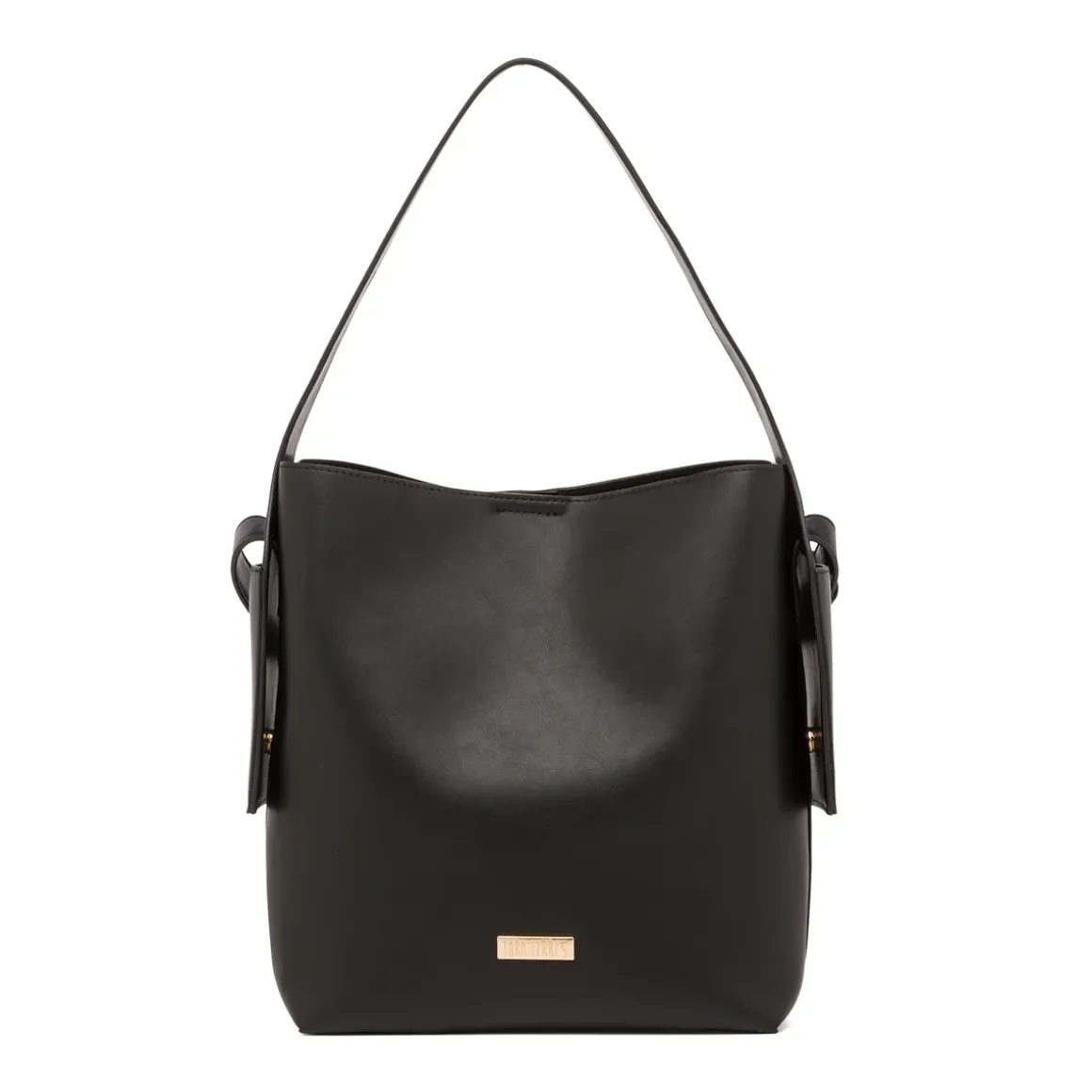 Borsa a secchiello nera da Donna Lora Ferres