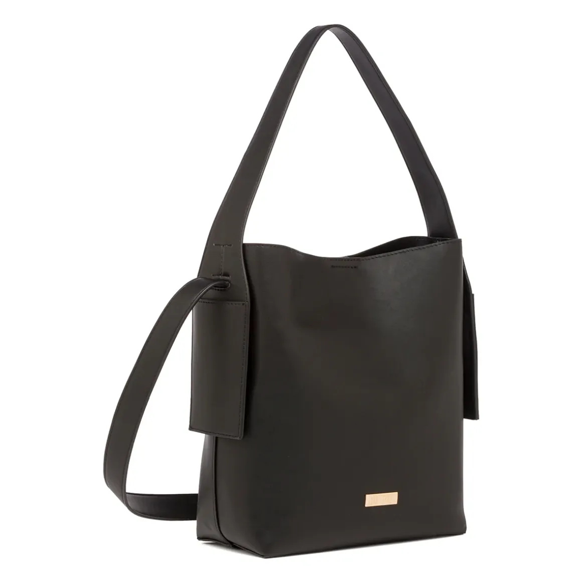 Borsa a secchiello nera da Donna Lora Ferres