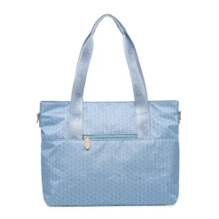 Borsa a spalla azzurra da Donna con logo all-over Dimensione Danza