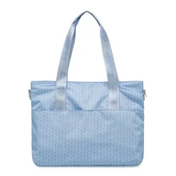 Borsa a spalla azzurra da Donna con logo all-over Dimensione Danza