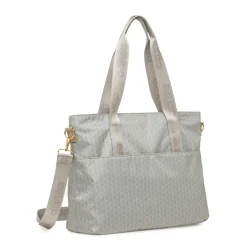 Borsa a Spalla Beige da Donna con motivo logo Dimensione Danza
