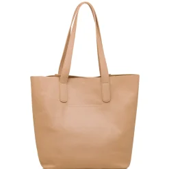 Borsa a spalla beige da Donna con dettagli traforati Lora Ferres