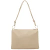 Borsa a spalla beige da Donna con rifiniture dorate Lora Ferres