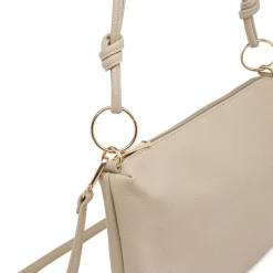 Borsa a spalla beige da Donna con rifiniture dorate Lora Ferres