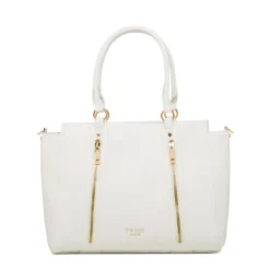 Borsa a spalla bianca da Donna con dettaglio zip Swish Jeans