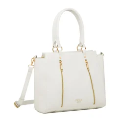 Borsa a spalla bianca da Donna con dettaglio zip Swish Jeans
