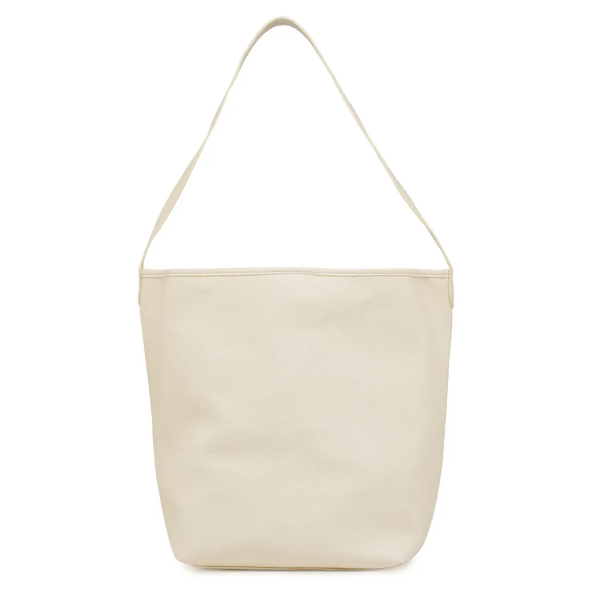 Borsa a spalla bianca da Donna con bottone magnetico Lora Ferres