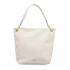 Borsa a spalla bianca da Donna con manico e dettagli oro Swish Jeans