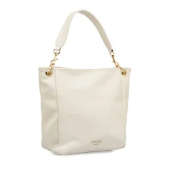Borsa a spalla bianca da Donna con manico e dettagli oro Swish Jeans