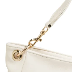 Borsa a spalla bianca da Donna con manico e dettagli oro Swish Jeans