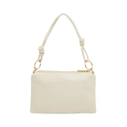 Borsa a spalla bianca da Donna con rifiniture dorate Lora Ferres