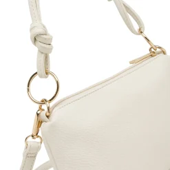 Borsa a spalla bianca da Donna con rifiniture dorate Lora Ferres