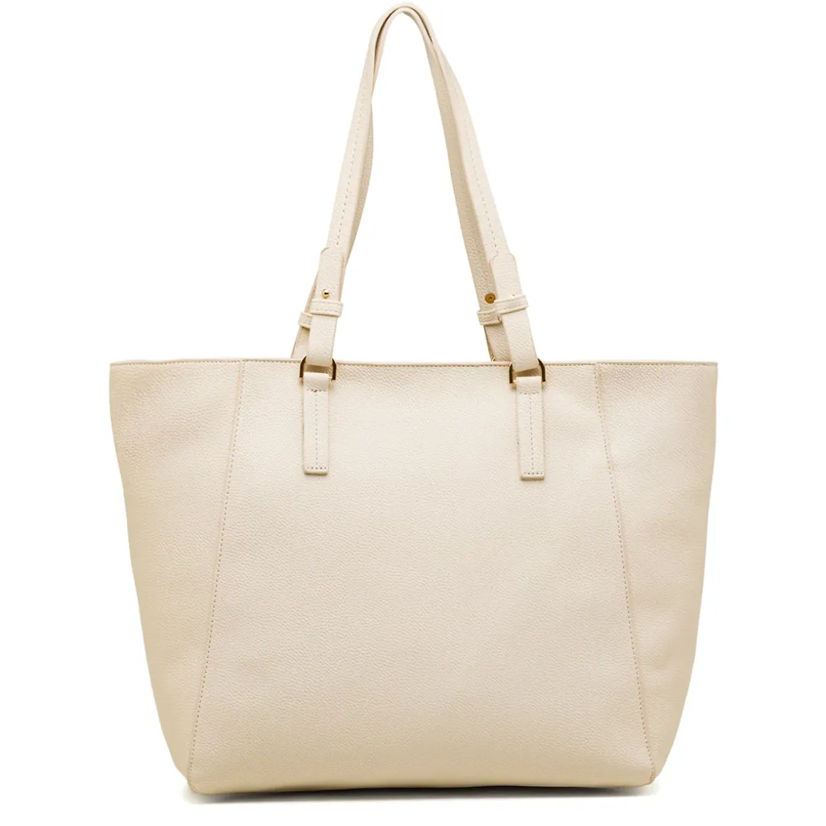 Borsa a spalla bianca off-white da Donna con logo pendente dorato Lumberjack
