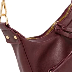 Borsa a spalla Bordeaux da Donna con tasca frontale Lora Ferres