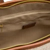 Borsa a spalla da donna beige e con dettagli marroni Swish Jeans