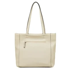 Borsa a spalla da donna bianca con tasca frontale Lora Ferres
