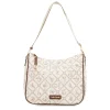 Borsa a spalla da Donna bianca con stampa monogram Giulia Pieralli