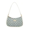 Borsa a spalla da Donna bianco e blu effetto denim Carrera Jeans