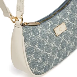 Borsa a spalla da Donna bianco e blu effetto denim Carrera Jeans