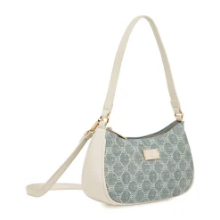 Borsa a spalla da Donna bianco e blu effetto denim Carrera Jeans